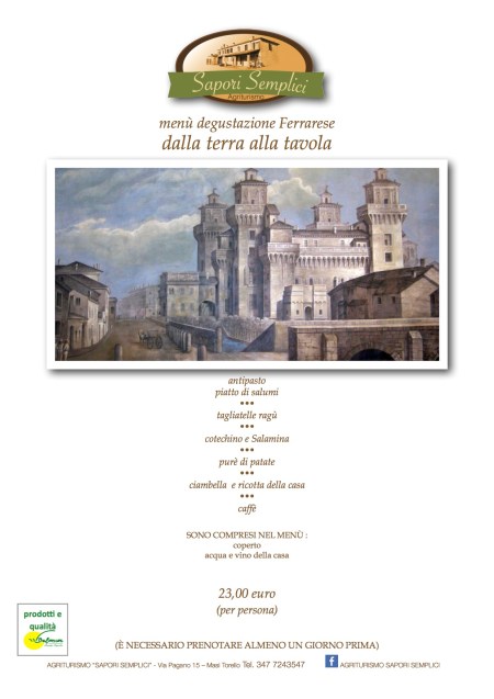 menù degustazione ferrarese